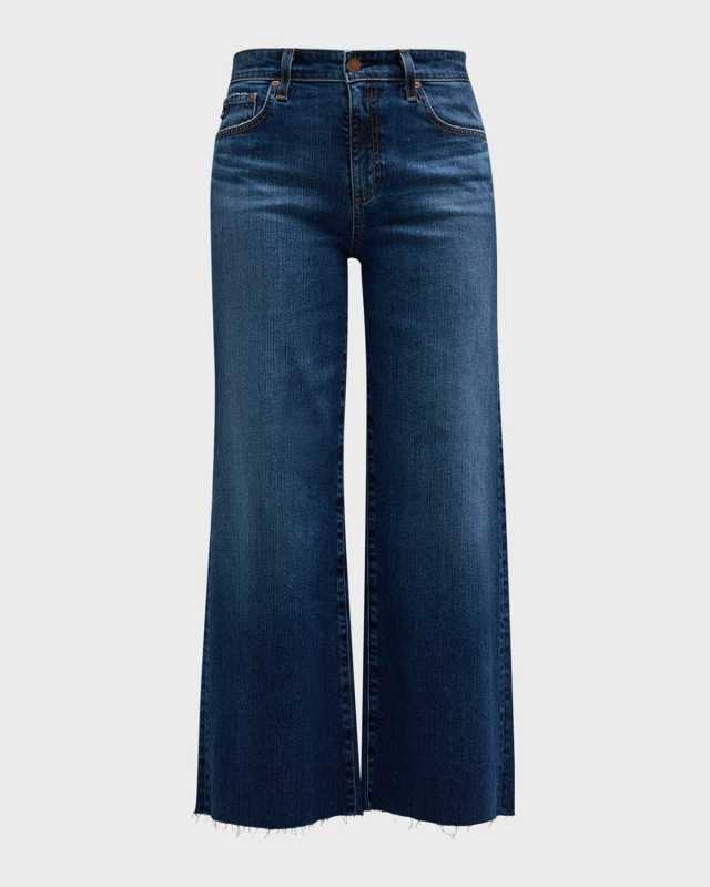 Saige Wide-Leg Crop Jeans